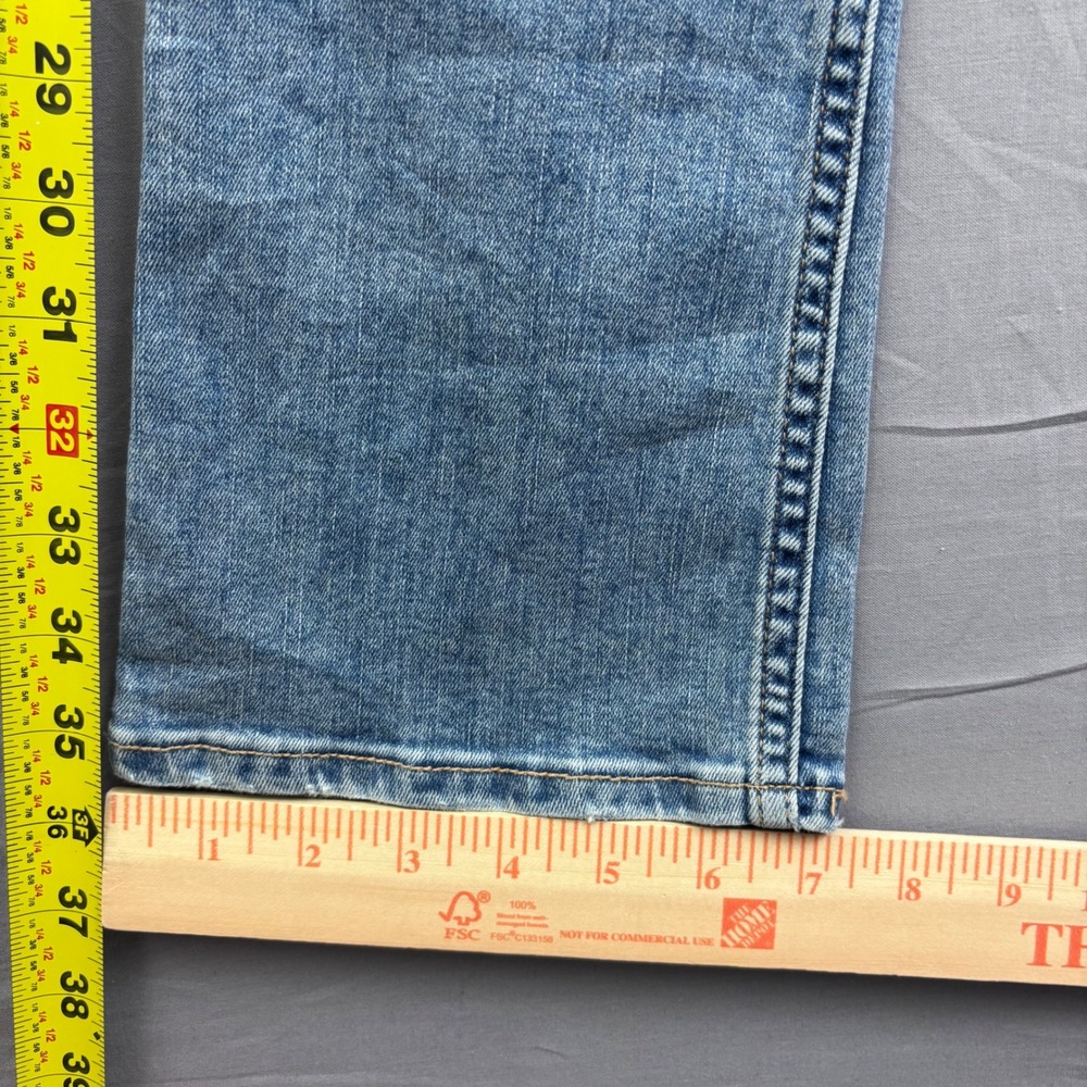 Abercrombie Kids Low Rise Bootcut Jeans Light Wash Butterfly Embroidered 9/10 L - Picture 7 of 9
